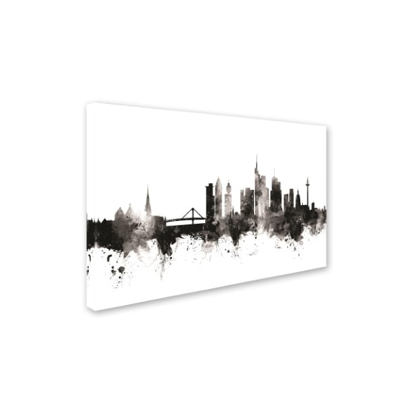 Michael Tompsett 'Frankfurt Germany Skyline III' Canvas Art,12x19